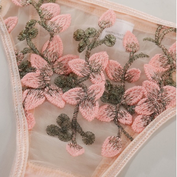 🌸Pink Embroidered Lingerie Set🌸 - Picture 10 of 12